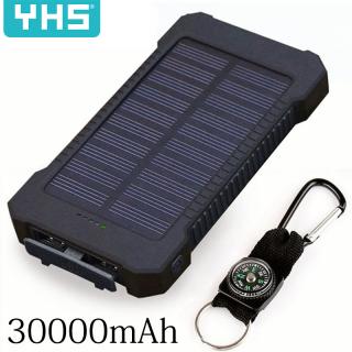 Waterproof Solar 30000mAh Solar Power Bank Charger 2 USB Ports Externa_1